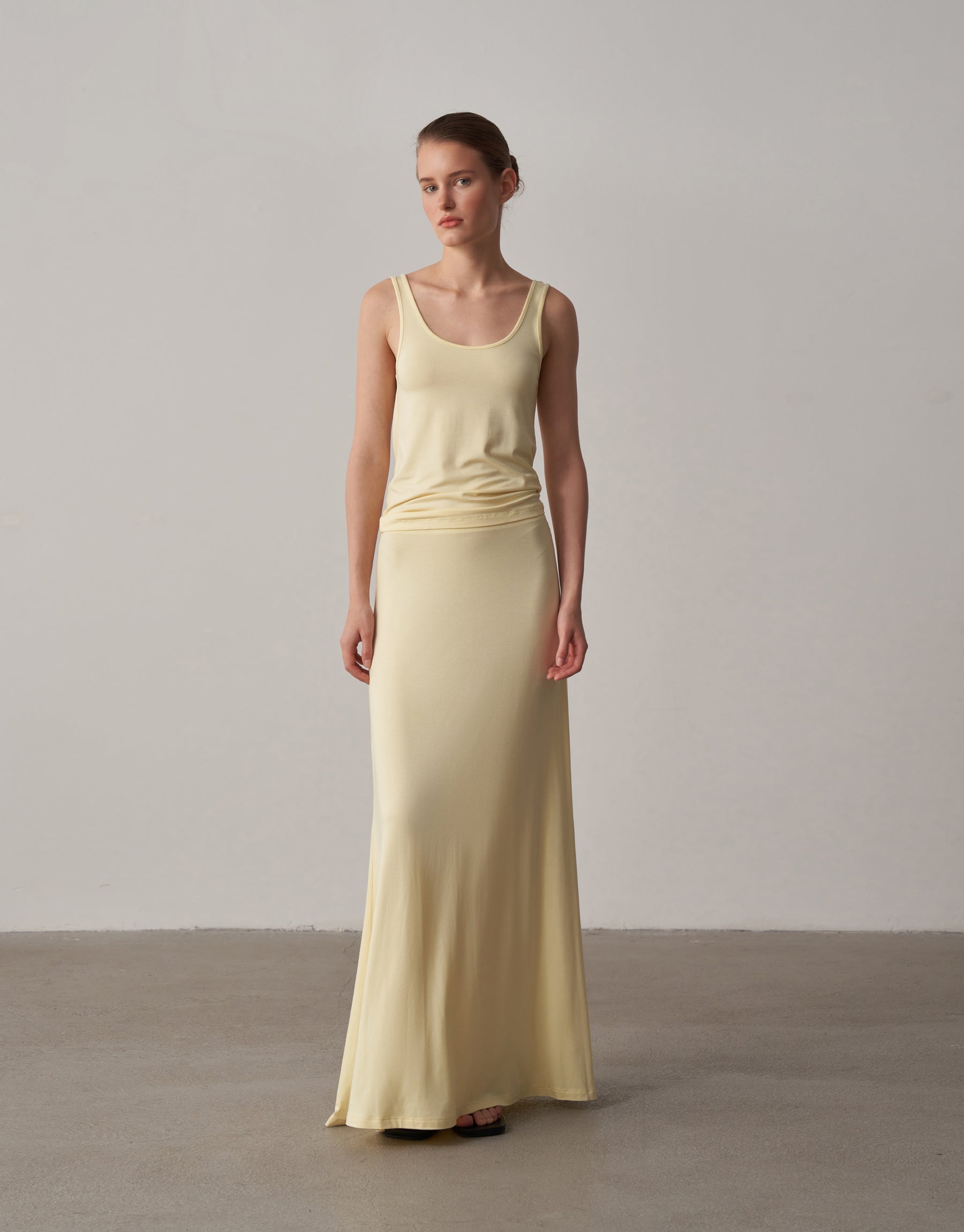 Long Skirt with Shape Area