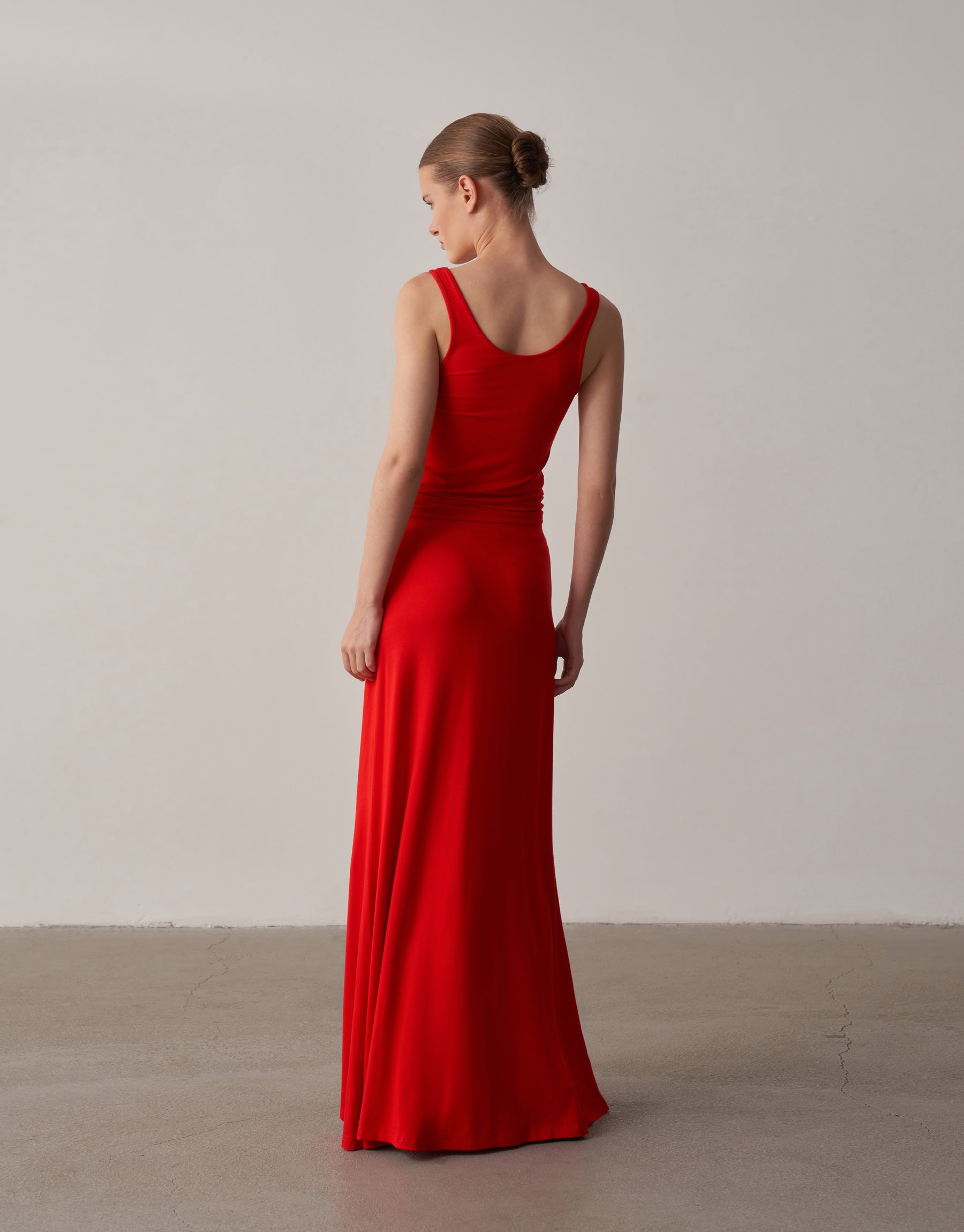 Long Skirt with Shape Area