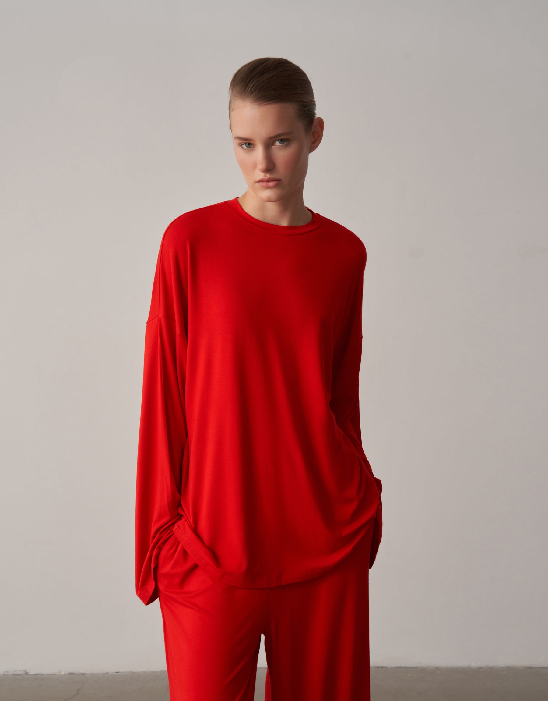 Relaxed Form Lie Blouse