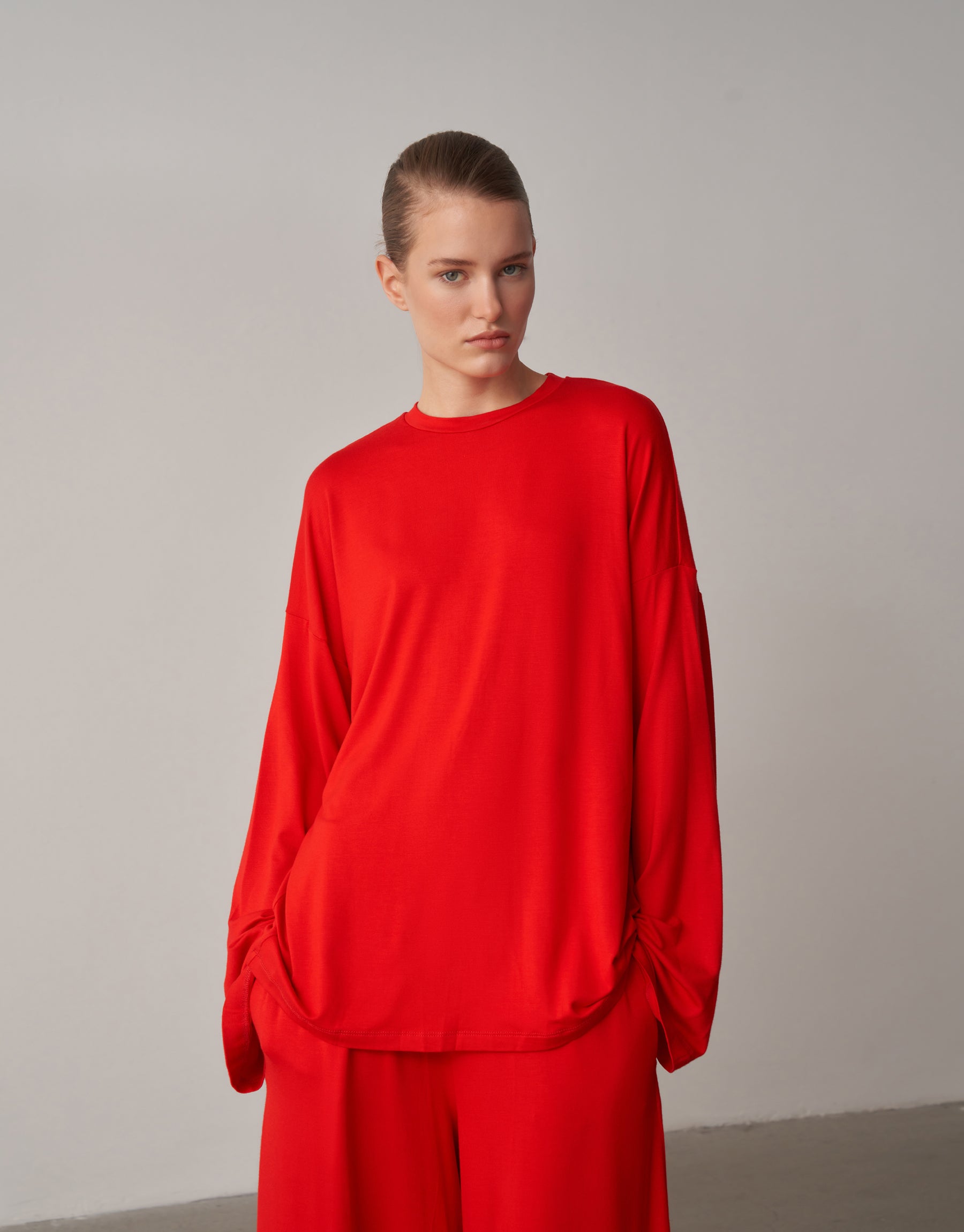 Relaxed Form Lie Blouse