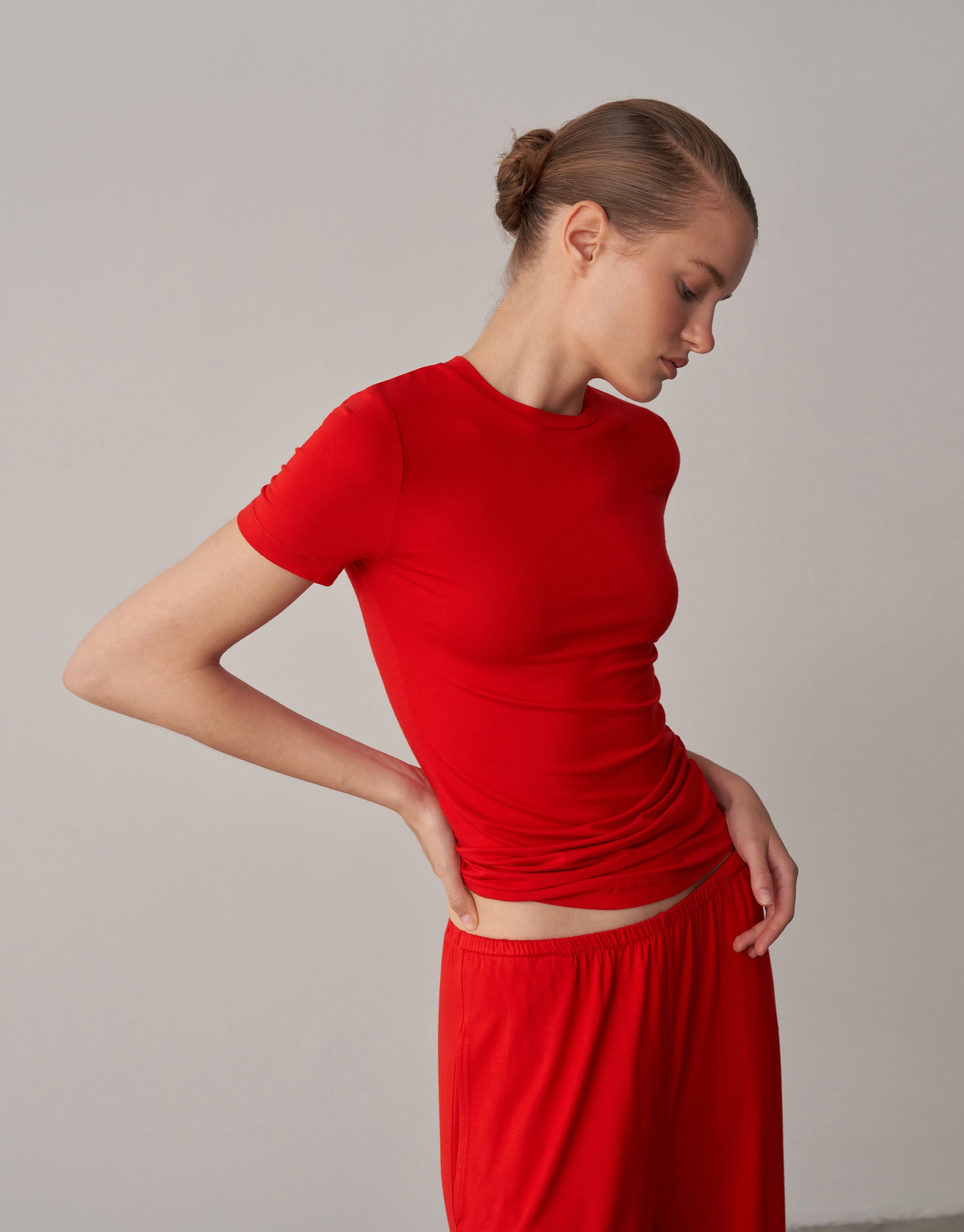 Fit Kesim Kısa Kollu Tişört