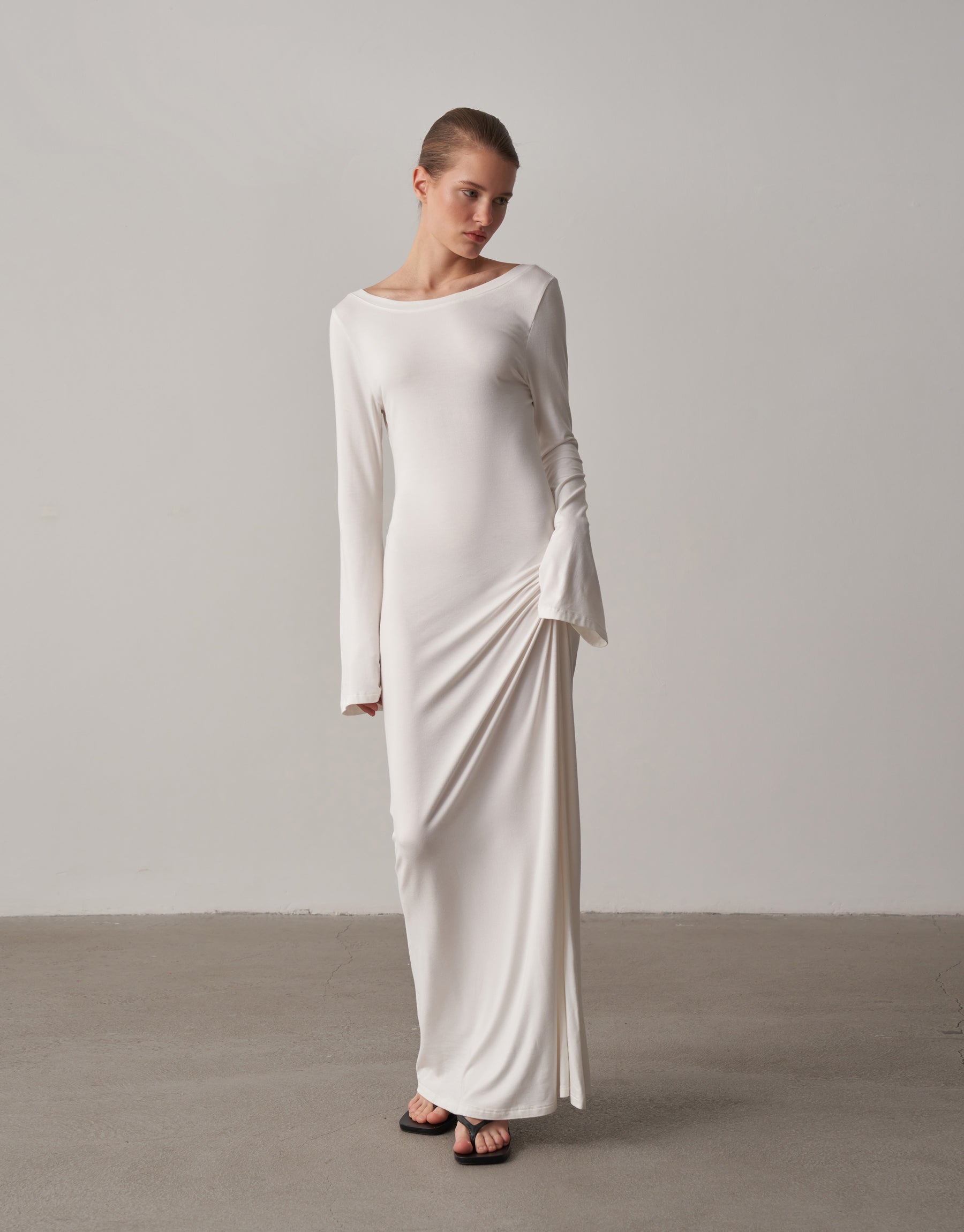 Bedenle Akan Lüks Maksi Elbise