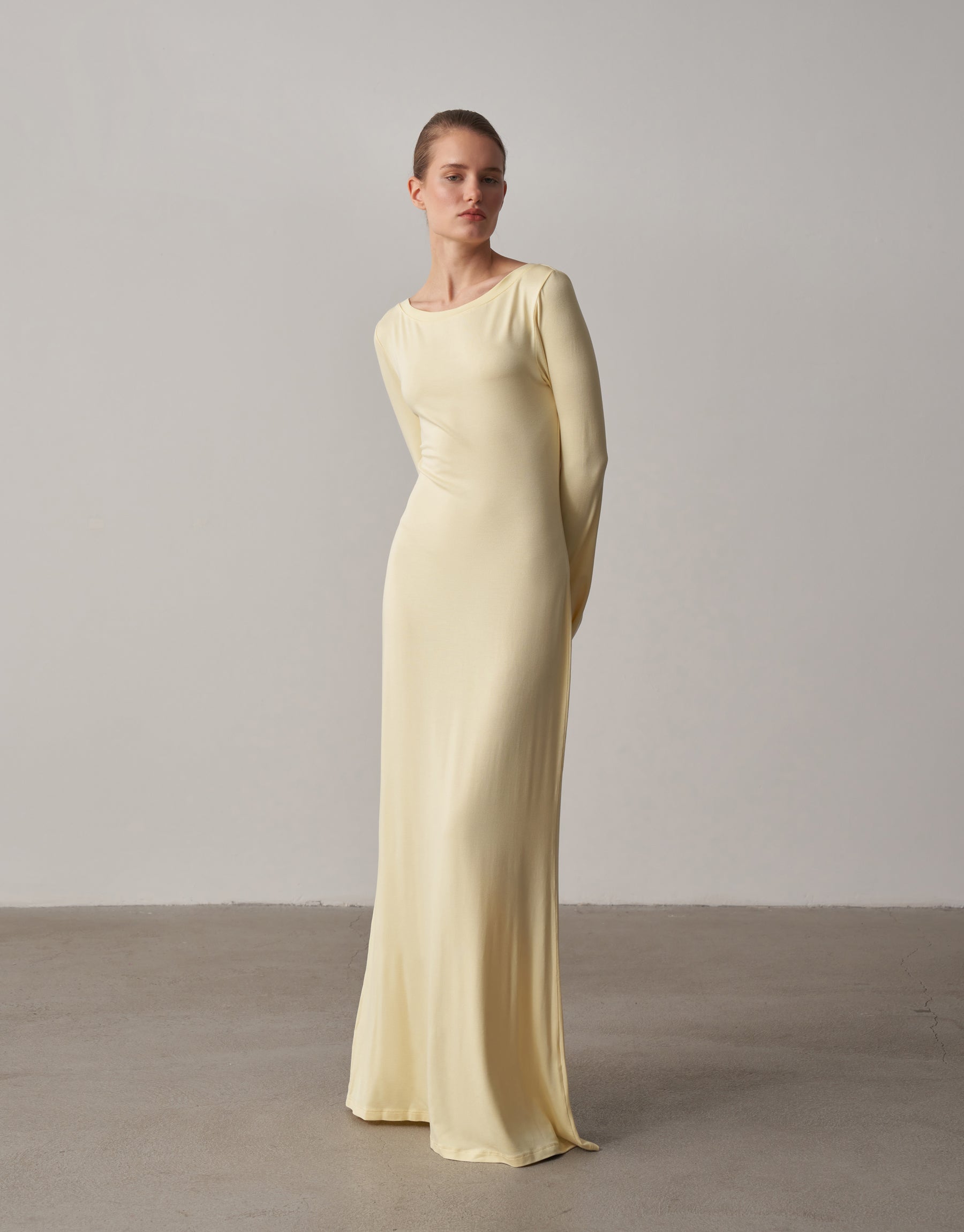 Bedenle Akan Lüks Maksi Elbise