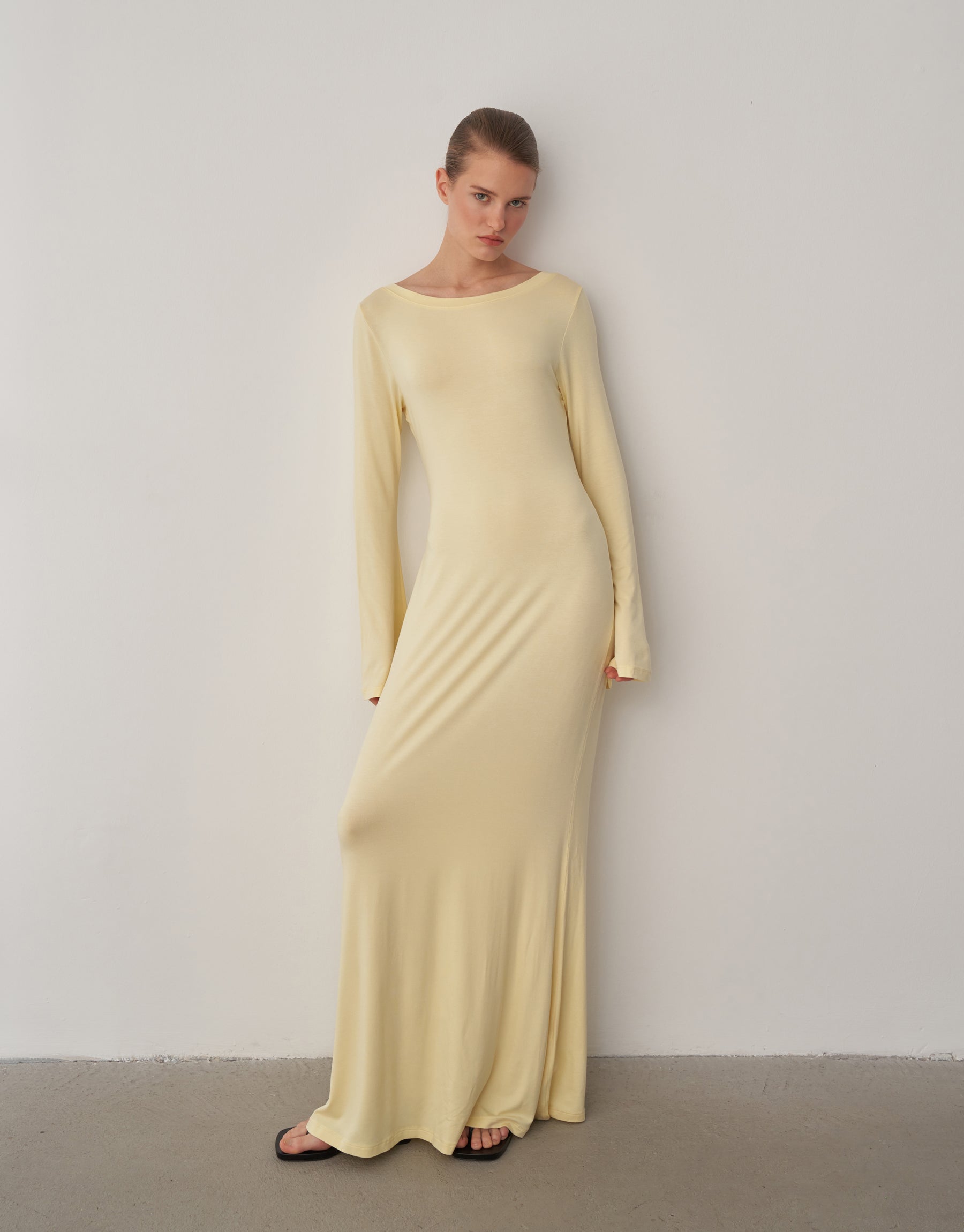 Bedenle Akan Lüks Maksi Elbise