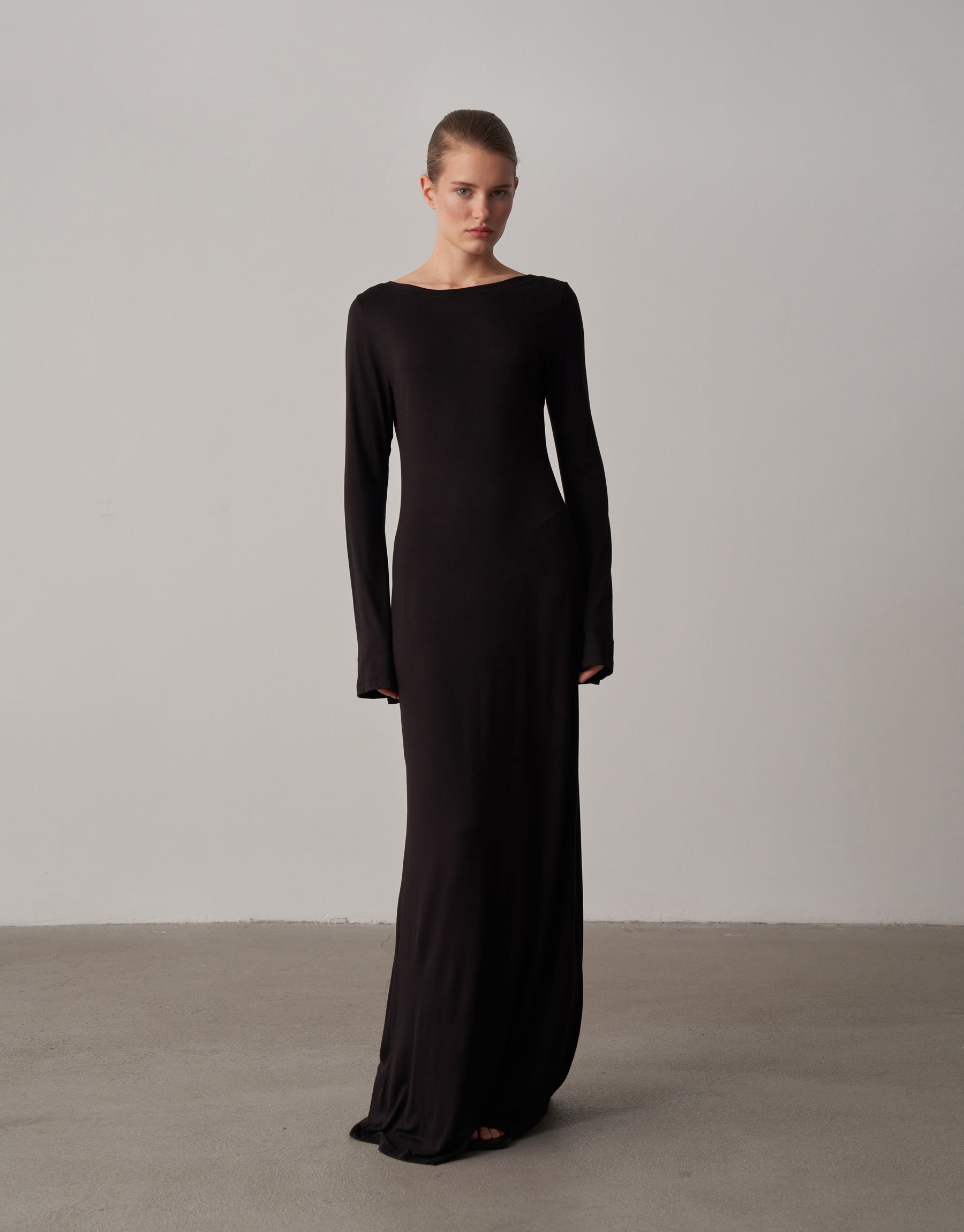 Bedenle Akan Lüks Maksi Elbise