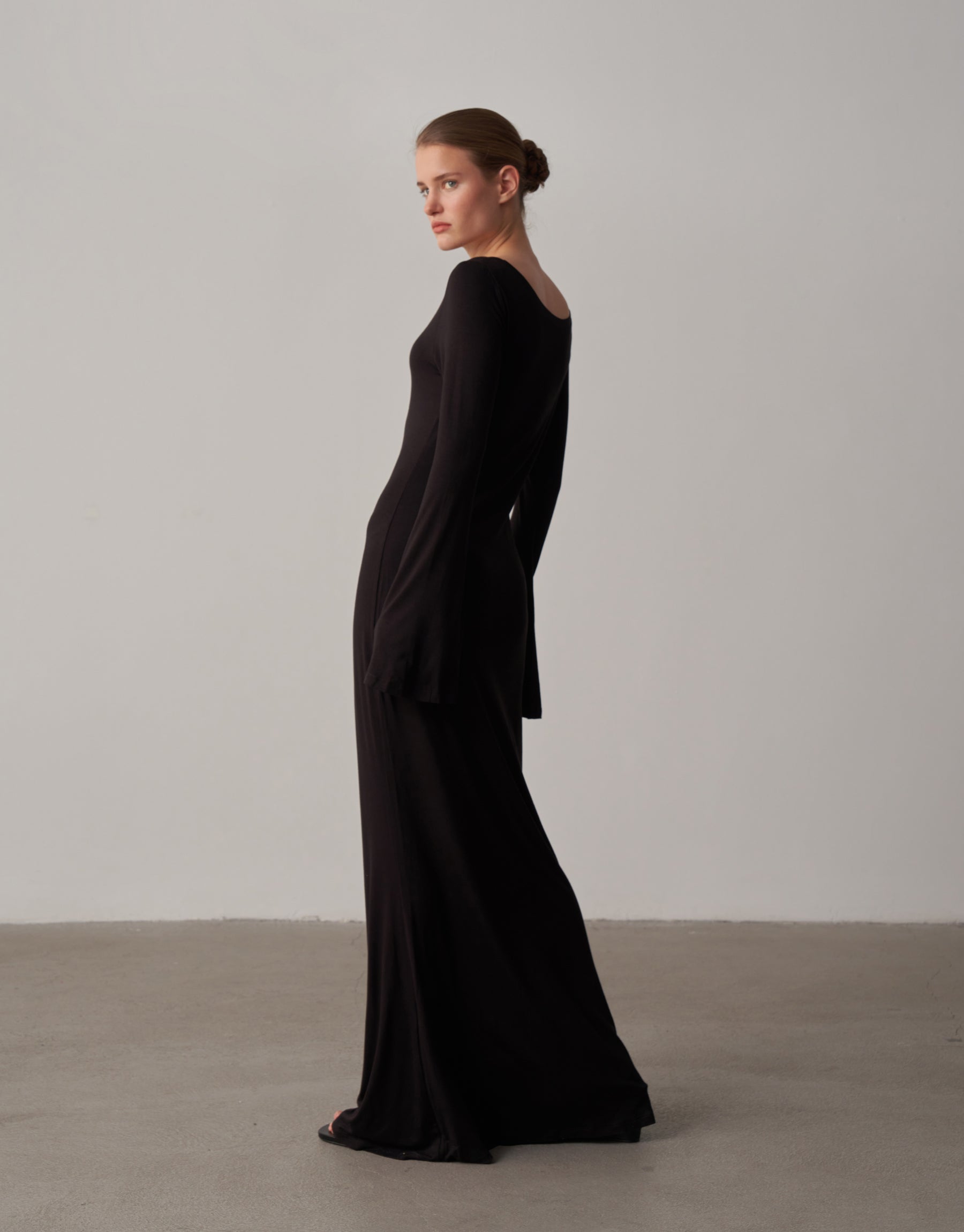 Bedenle Akan Lüks Maksi Elbise