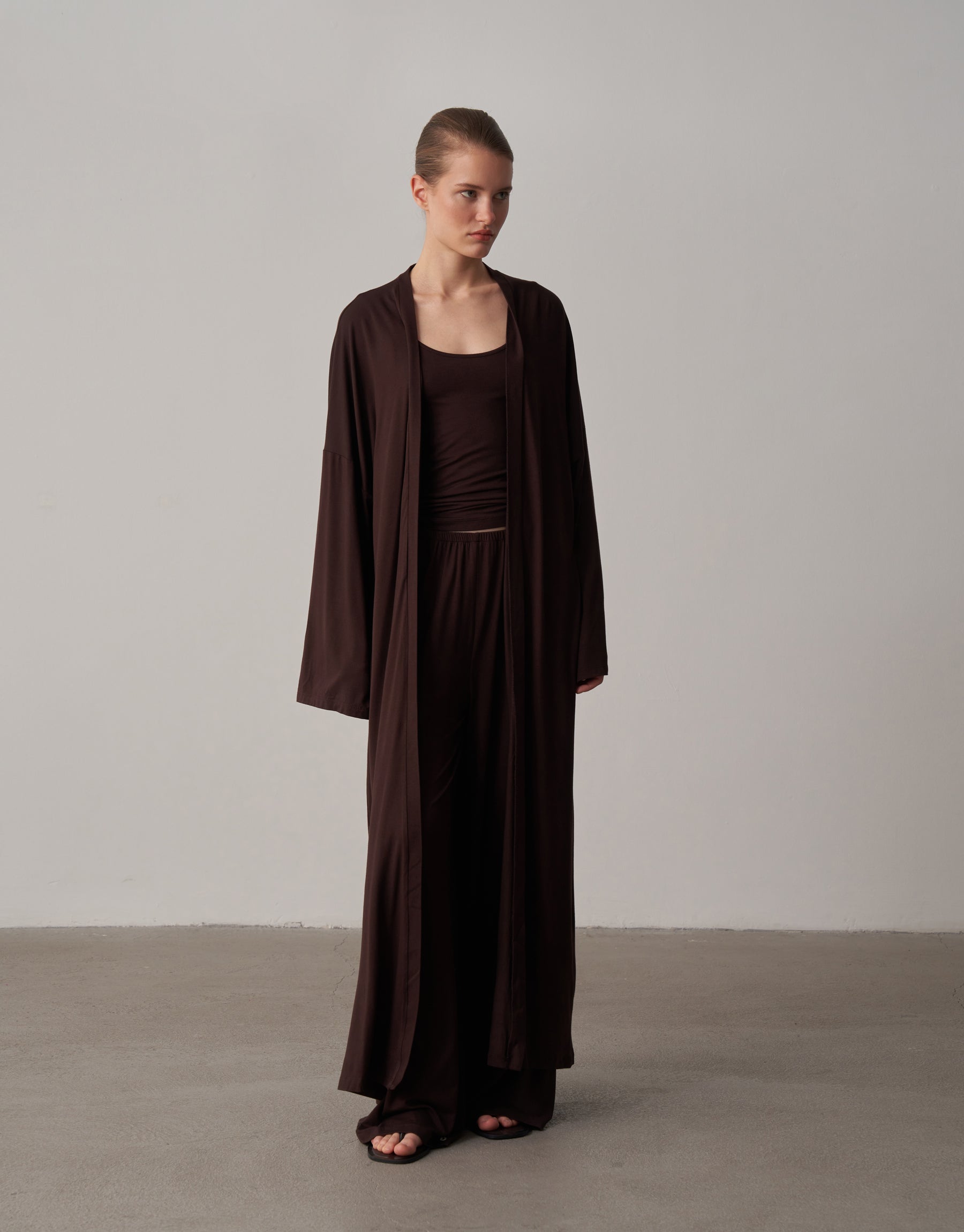 Palm Breeze Modern Kimono