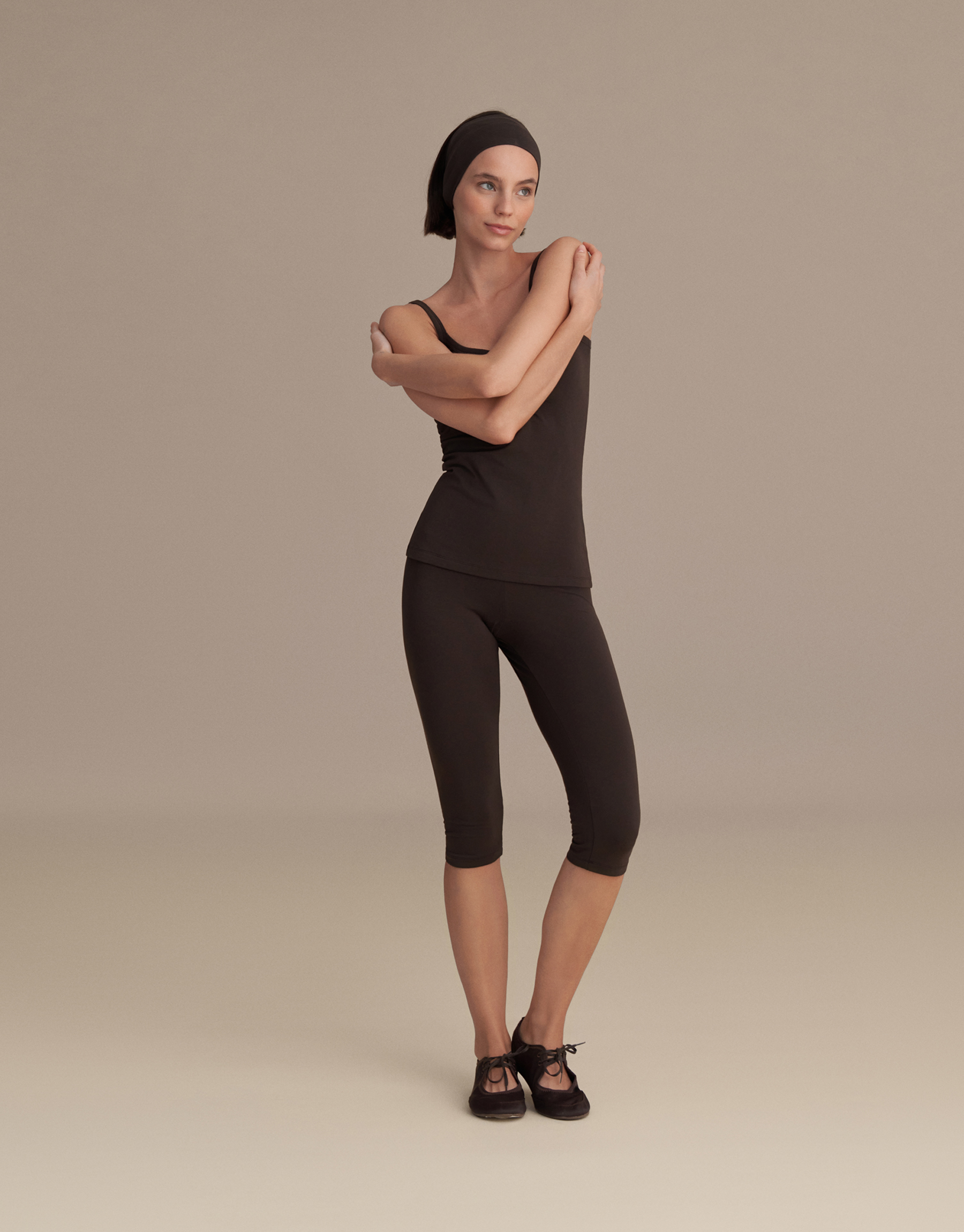 CAPRI LEGGINGS DARK BROWN