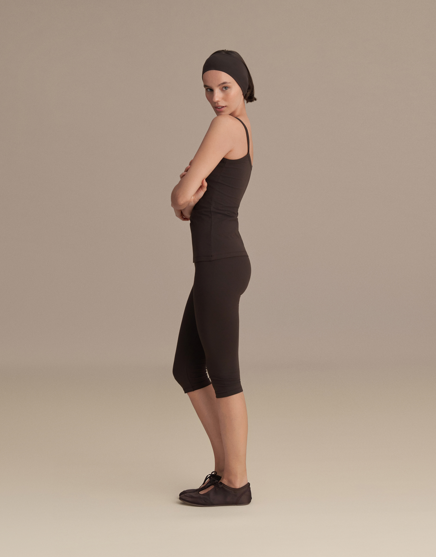 CAPRI LEGGINGS DARK BROWN