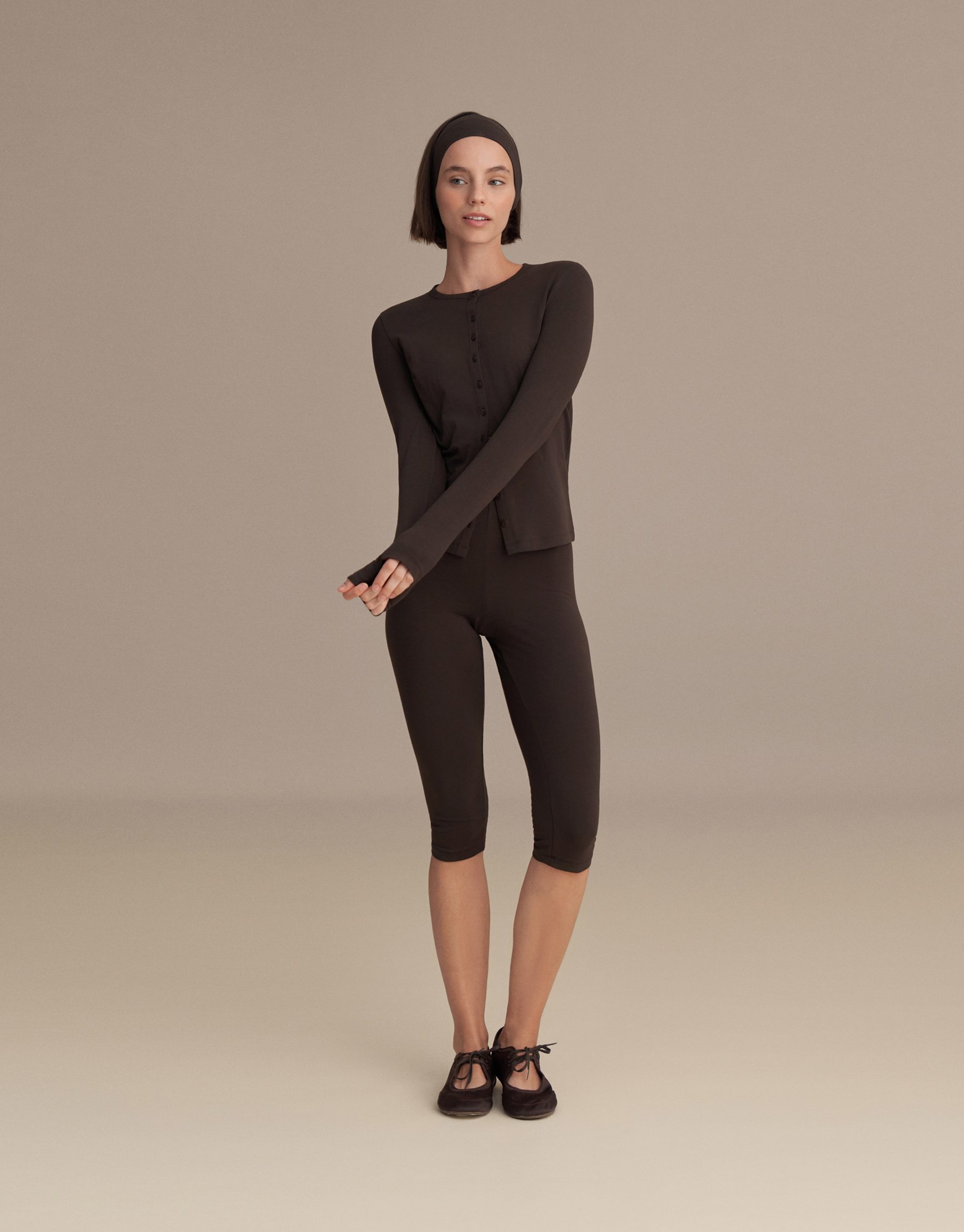 CAPRI LEGGINGS DARK BROWN