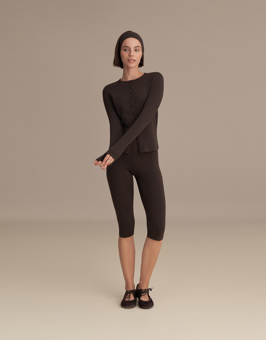 CAPRI LEGGINGS DARK BROWN