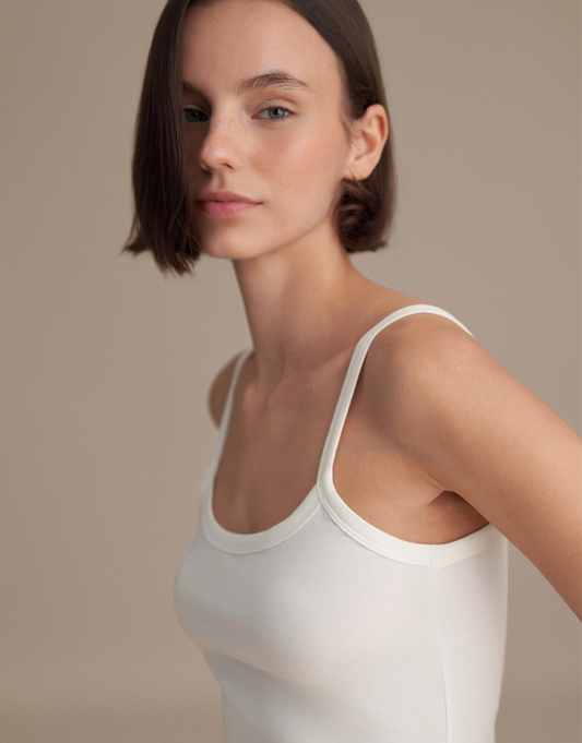 FİT FORMLU ASKILI ATLET EKRU