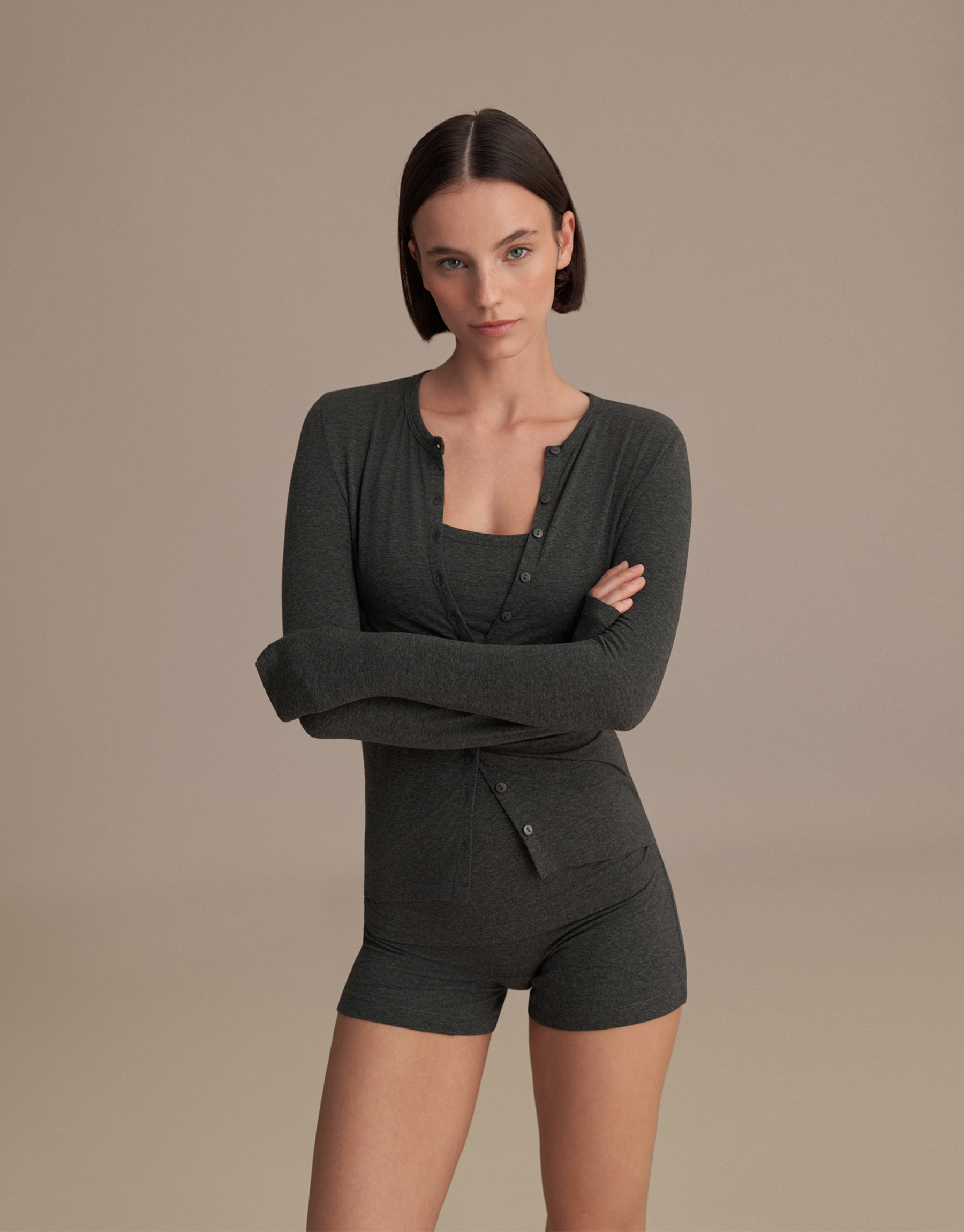 BOXER SHORT ANTRASİT MELANJ