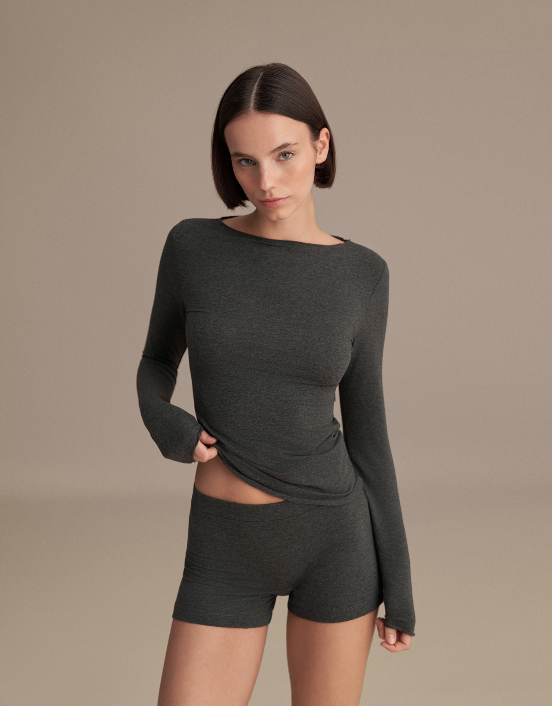 BOXER SHORT ANTRASİT MELANJ