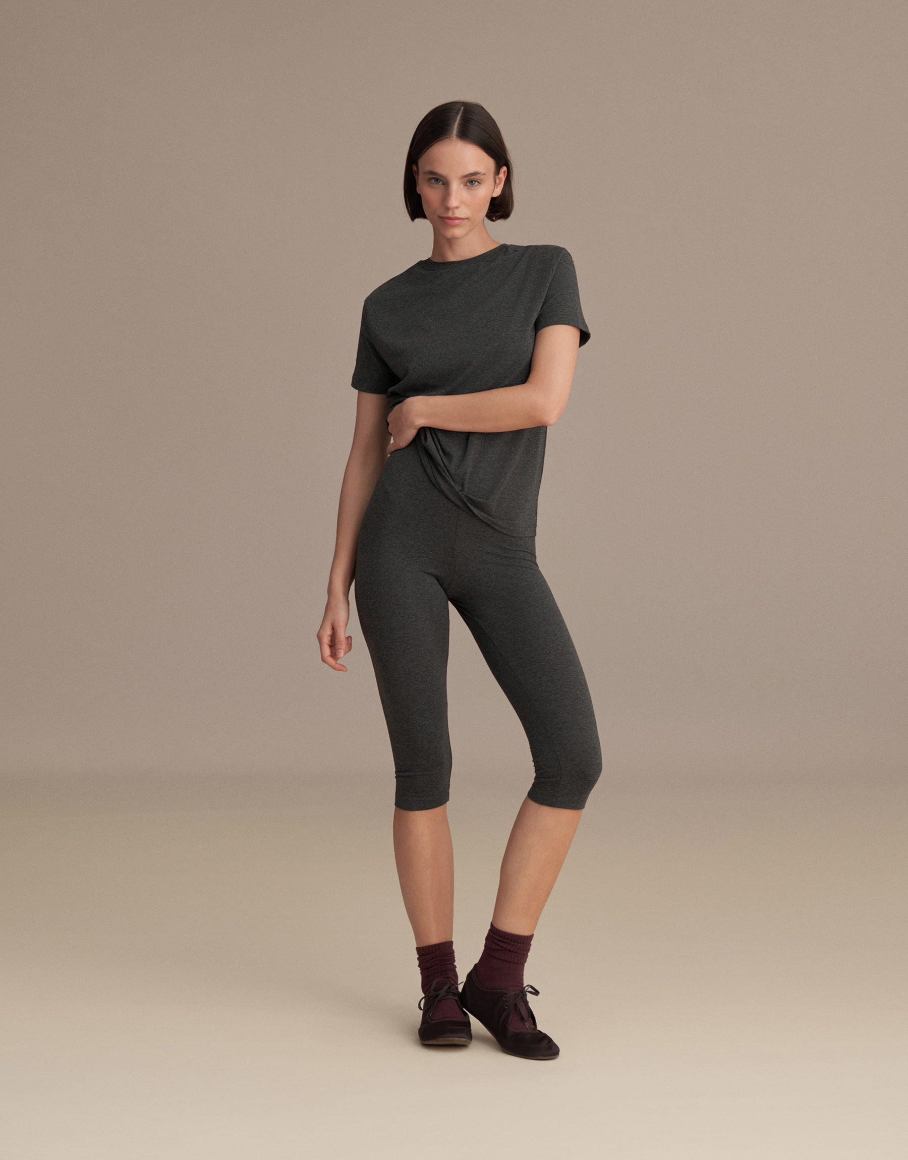 CAPRI LEGGINGS ANTHRACITE MELANGE