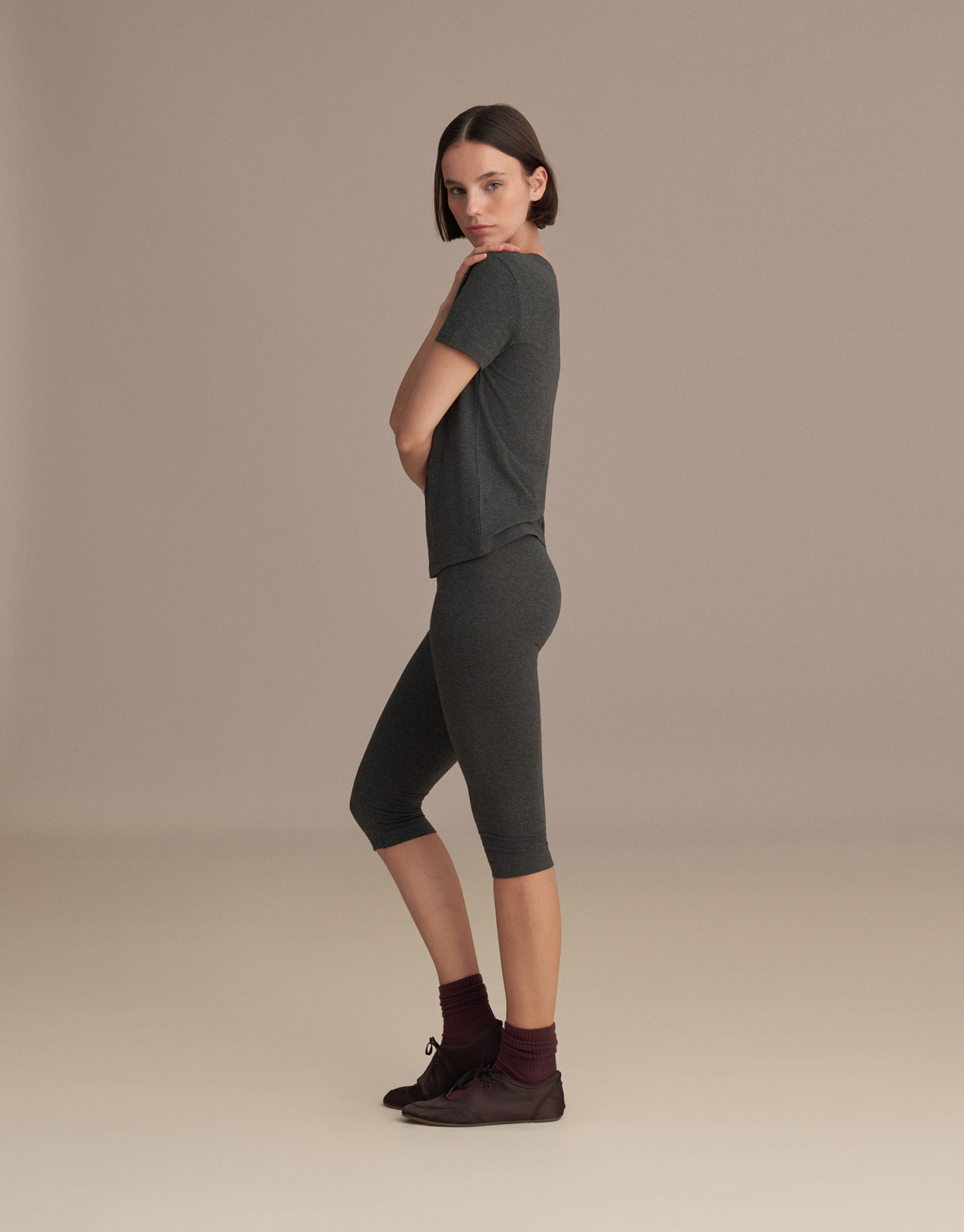 CAPRI LEGGINGS ANTHRACITE MELANGE