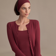 MİNİ DÜĞMELİ BLUZ BORDO