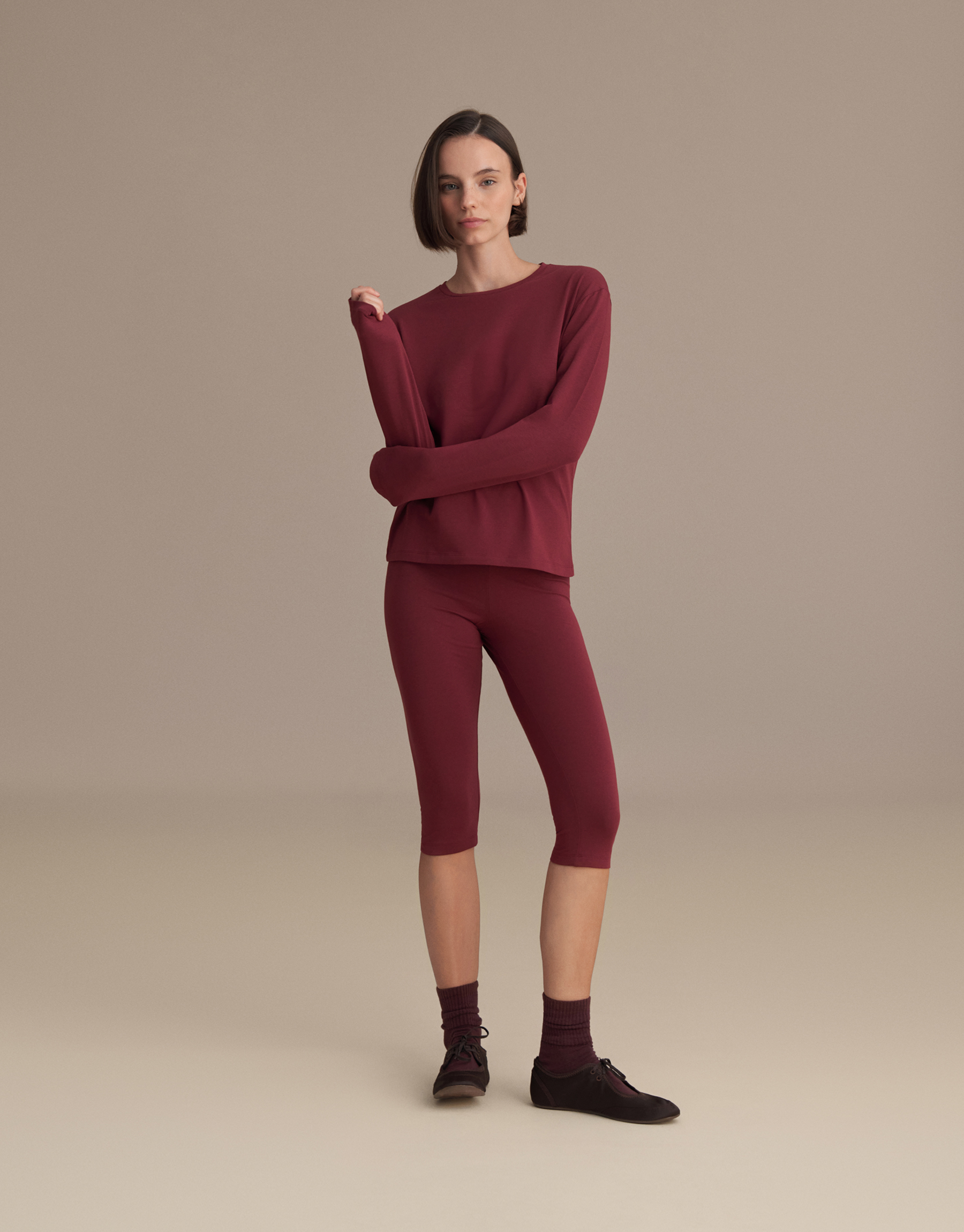 CAPRI LEGGINGS BURGUNDY