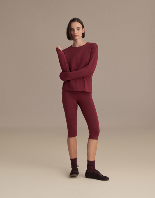 CAPRI LEGGINGS BURGUNDY
