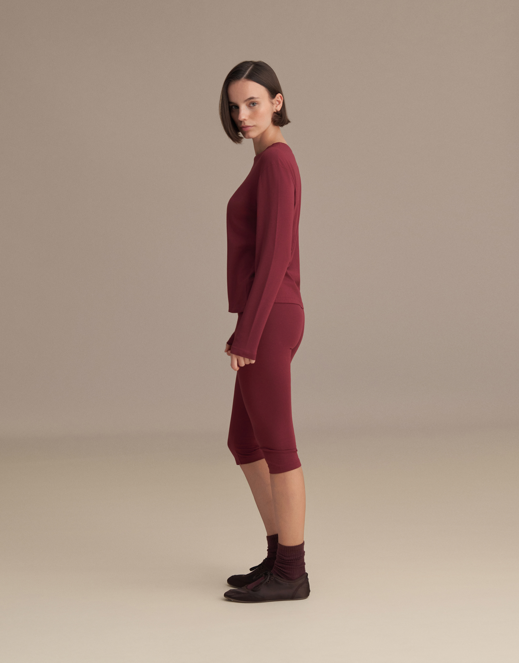 CAPRI LEGGINGS BURGUNDY