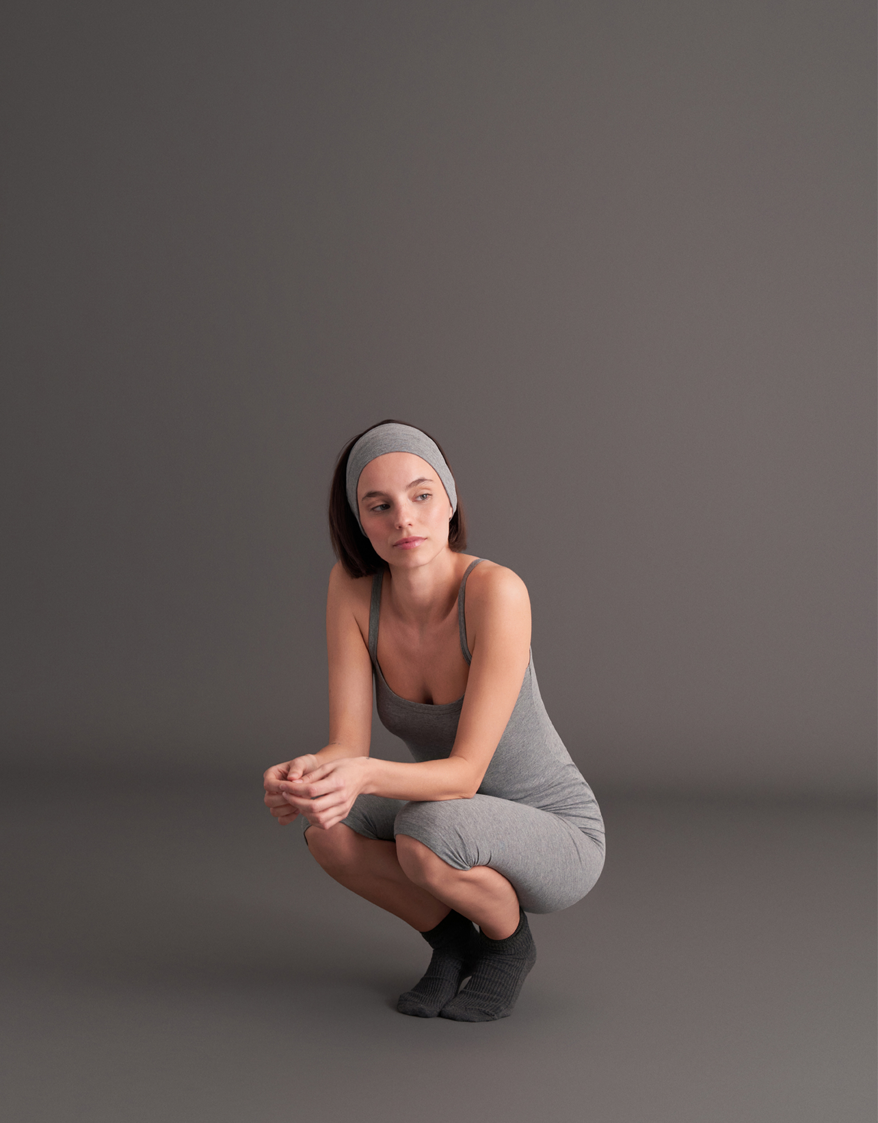 FİT FORMLU ASKILI ATLET KÜL GRİ