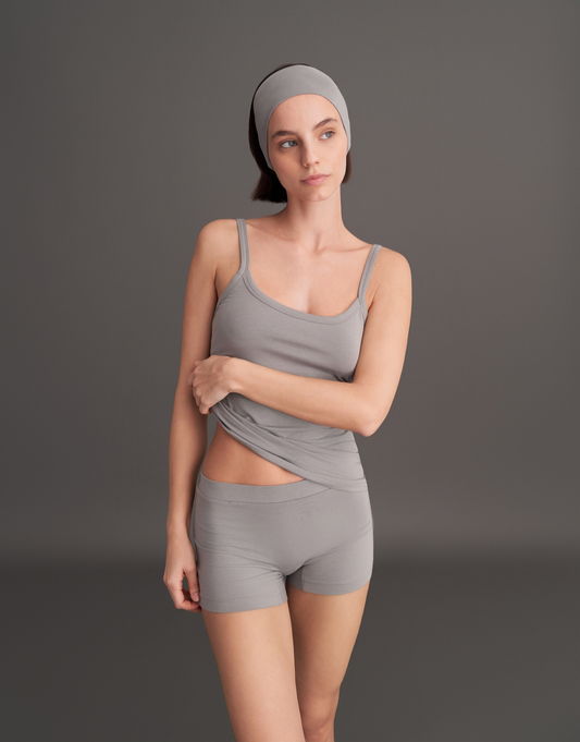 FİT FORMLU ASKILI ATLET KÜL GRİ