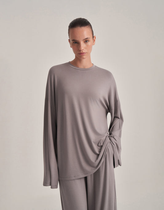 RAHAT FORMLU BLUZ KÜL GRİ