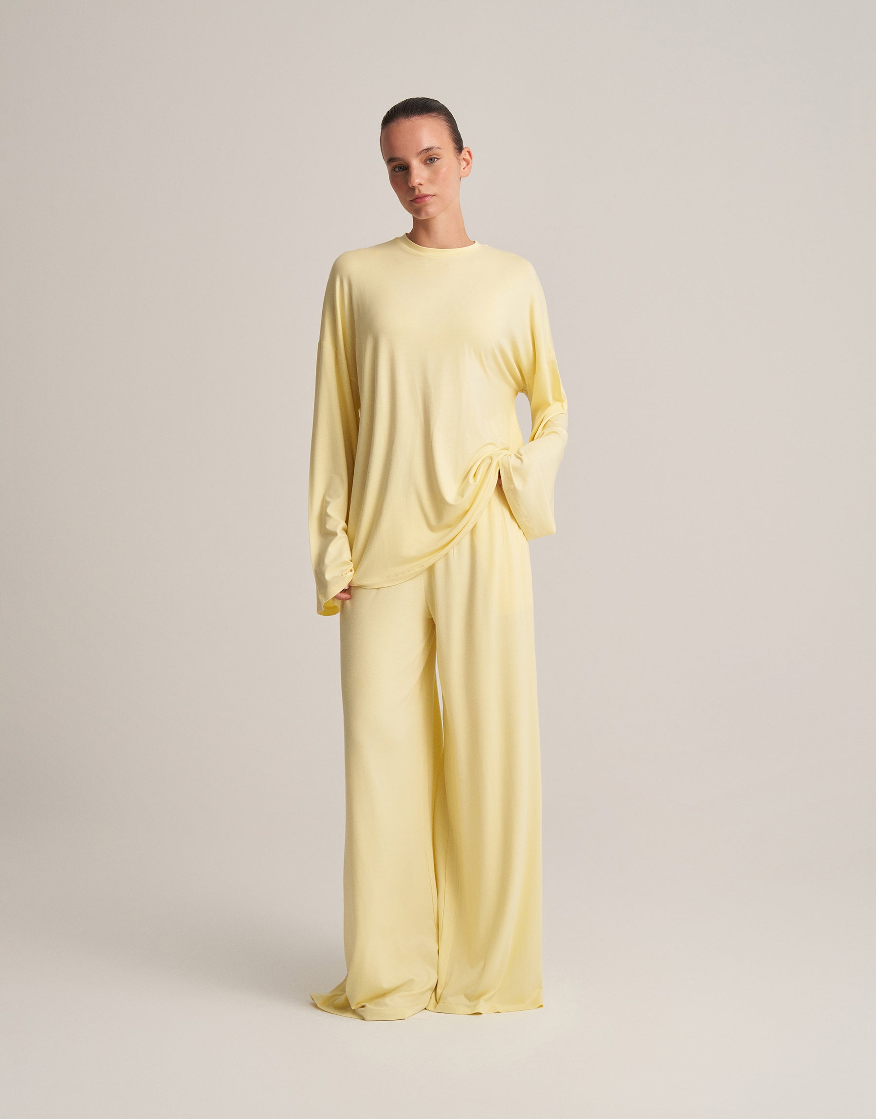 RAHAT FORMLU BLUZ TEREYAĞI SARISI