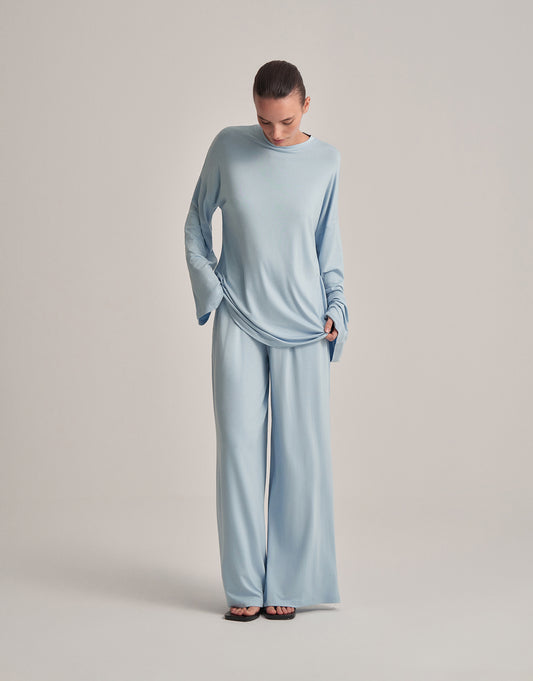 RAHAT FORMLU BLUZ BEBE MAVİSİ